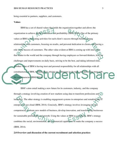 IBM Human Resource Practices