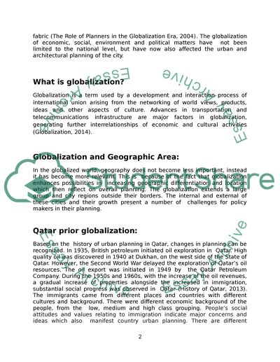 Impact of Globalization on Qatars Identity