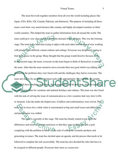 A MULTICULTURAL VIRTUAL TEAM (slp)