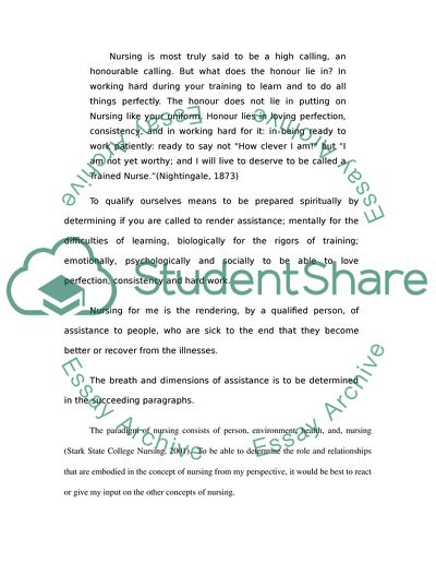 Nursing philosophy paper title image