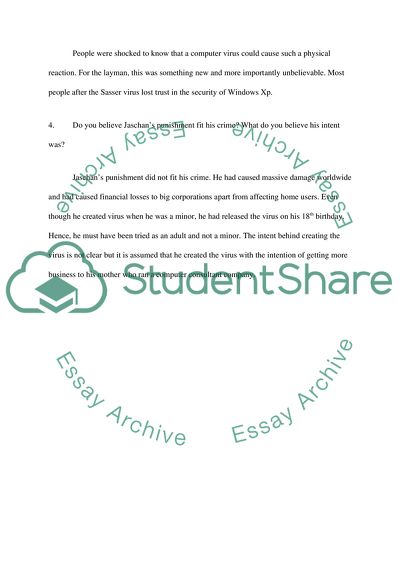 Lessons the World Learned in Regards to Critical Infrastructure Due To Sasser