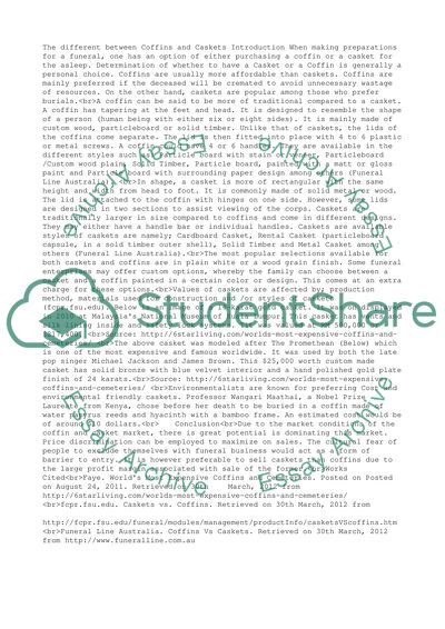 The different between coffins and caskets