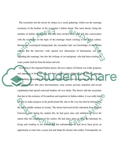 The reflection on my intercultural interview