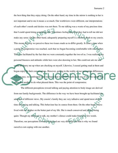 Perceptual Analysis of Our Lives