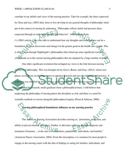 Impact of Nursing Philosophies on Ones Beliefs and Views