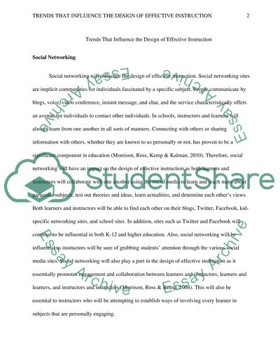 The Systematic Design of Instruction