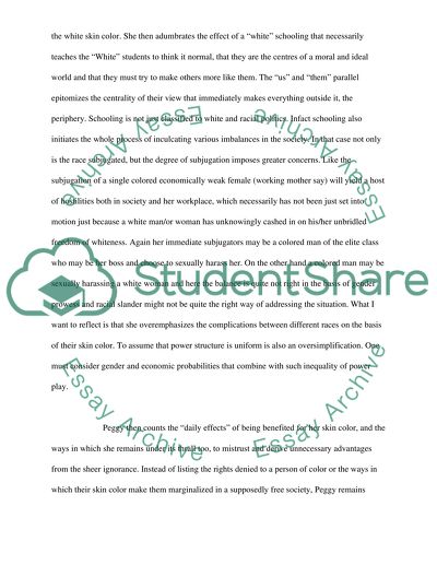 White Privilege and Male Privilege