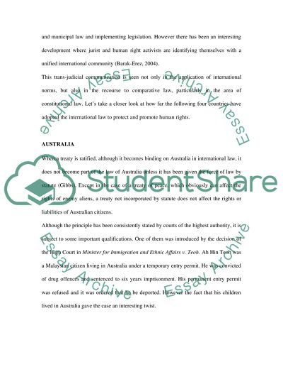 Bringing Home Global Rules