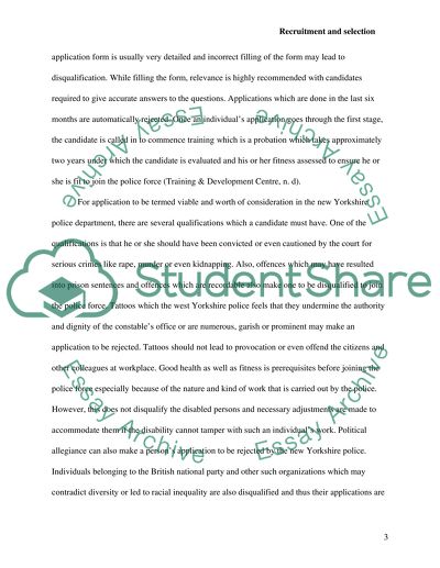 Police Recruitment and Selection Process