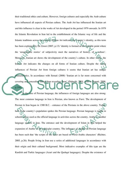 Culture Awarness for Iran