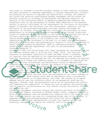 Empowering Employee Work Behavior and Leadership Style on Job Performance