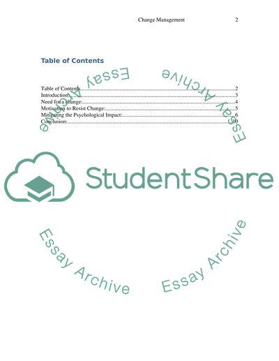 The Psychological Impact of Change Management Initiatives