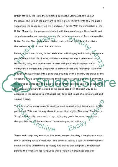 Toasting the Rebellion