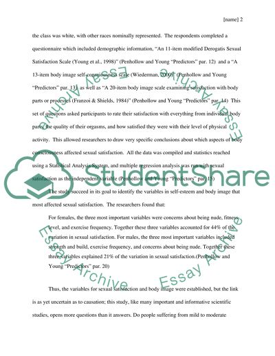 Predictors of Sexual Satisfaction