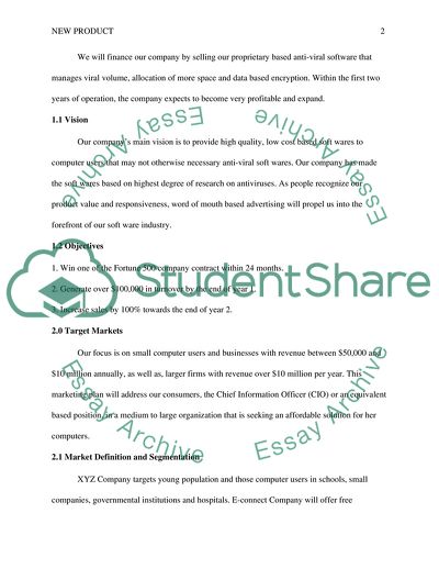 Sample-marketing plan for G-viral software