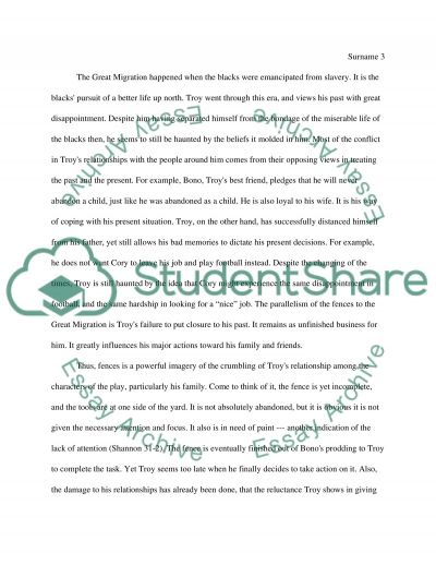 fences essay