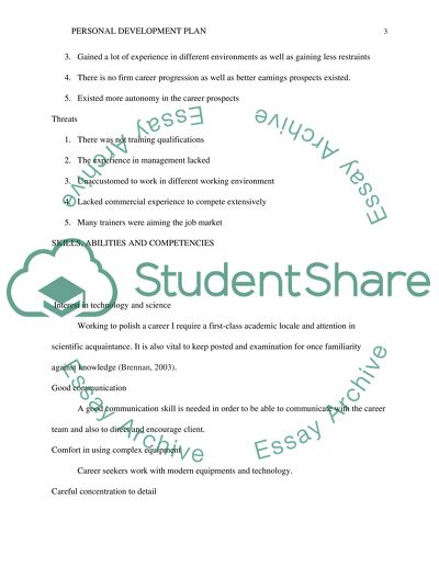 Personal Development Plan