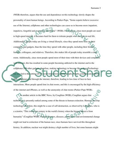 Technology and Its Negative Effects on Human Race