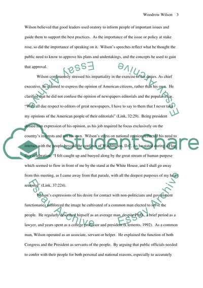 Politics of Thomas Woodrow Wilson