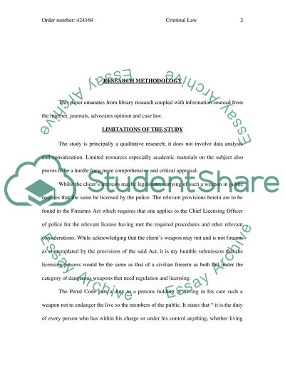 Basic Concepts of Criminal Law