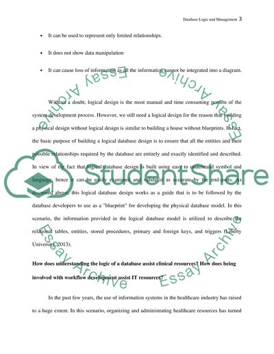 Database Logic and Management questions Module 2