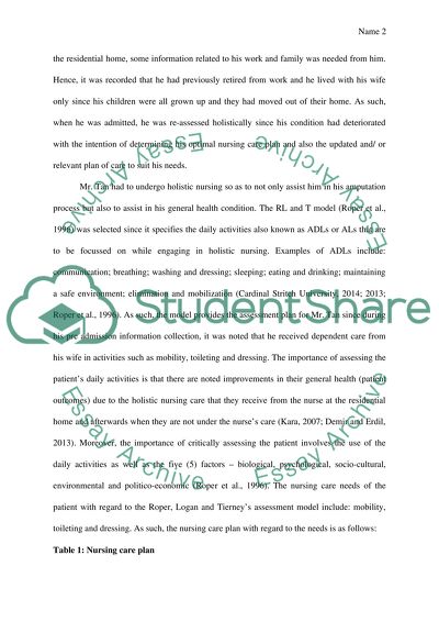 nursing assessment essay examples