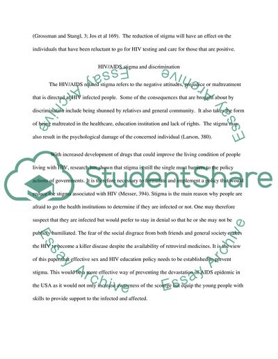 Policy advocacy to fight HIV discrimination and stigma