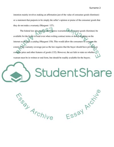 Express Warranty Contracts