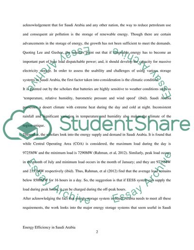 Energy efficiency in Saudi Arabia