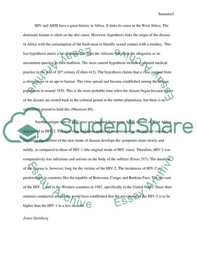 HIV and AIDS in Great History in Africa