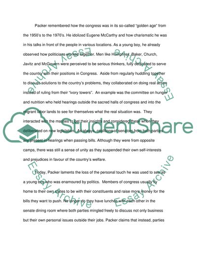 The US Congress: A Gridlock that Costs the Nations Progress