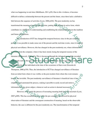 Surveillance of literature