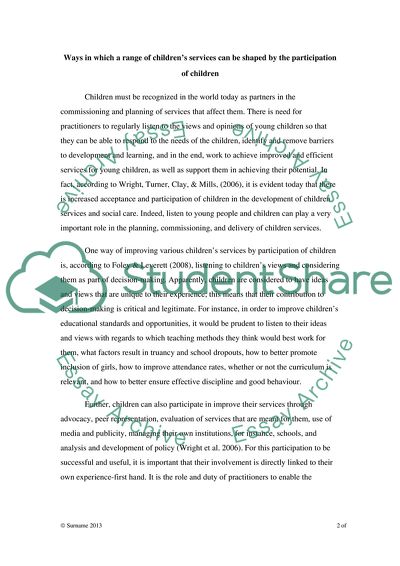 Development of Working Relationships with Children