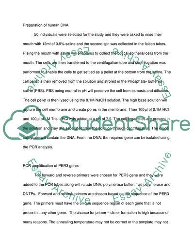 Per3 Gene and Diurnal Preference