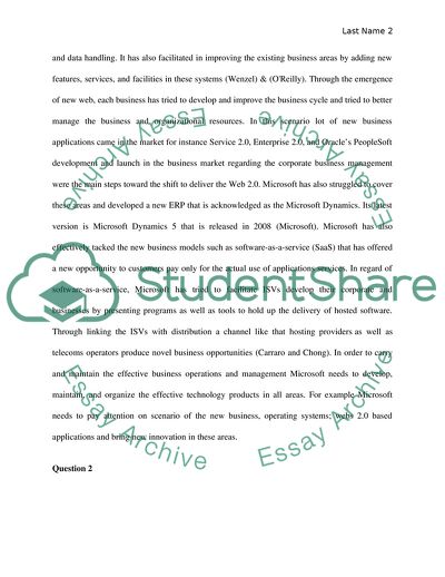 Analysis of Microsoft and its Strategic Challenge