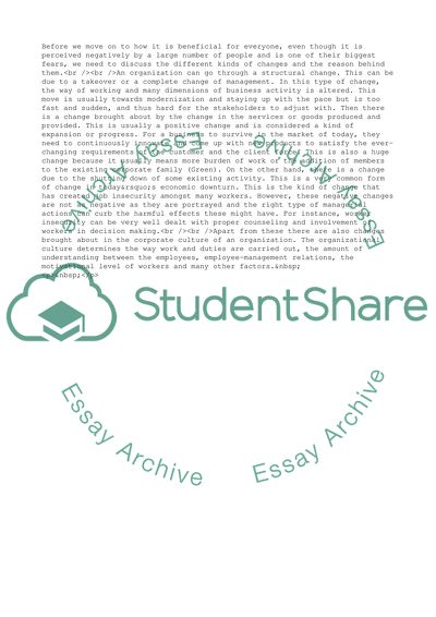 Organizational Change is an Opportunity for Organizational Learning