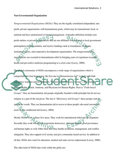 International Relations: Structures of International Governance