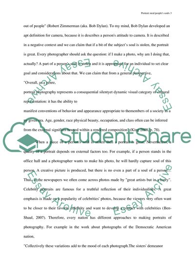 Is Portrait Photography Showing or Stealing People Souls