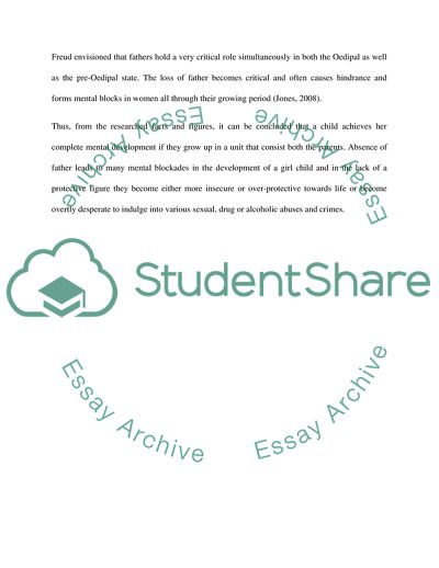 The Effects and Development of Adolescent Females Reared Fatherless