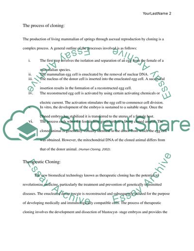 Ethical and Moral Norms Concerning Cloning
