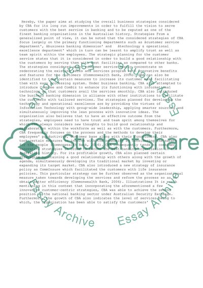 Human Resource Management of Organization in Commonwealth Bank of Australia