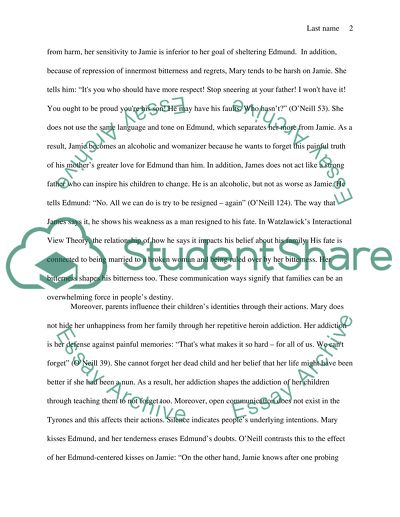 Family as Destiny in ONeills Long Days Journey into Night