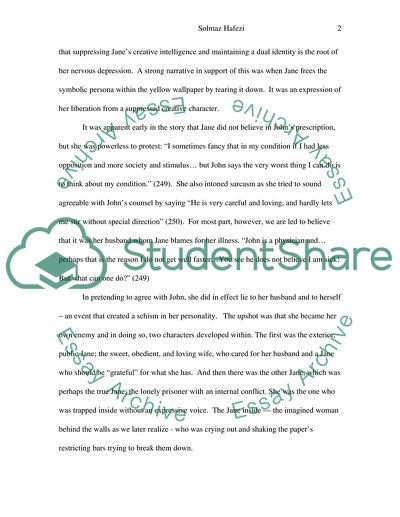 Five-page analysis of short story--The Yellow Wall-Paper