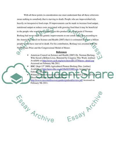 The Genetics Of Food Crops