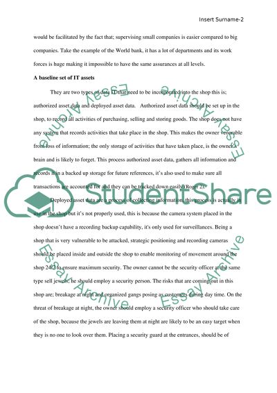 Take Home Final for Information Assurance and Management Class