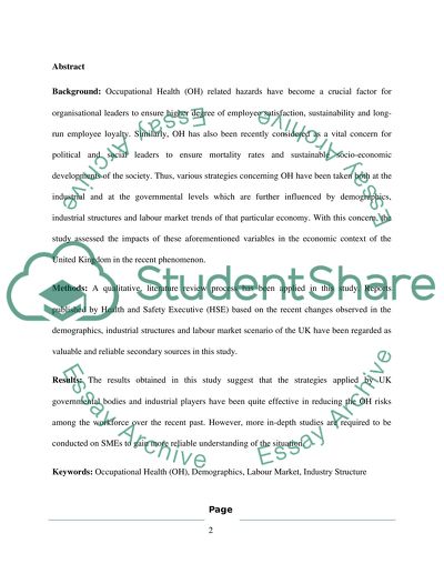 Demographic, Industrial Structure and Labour Market Scenario