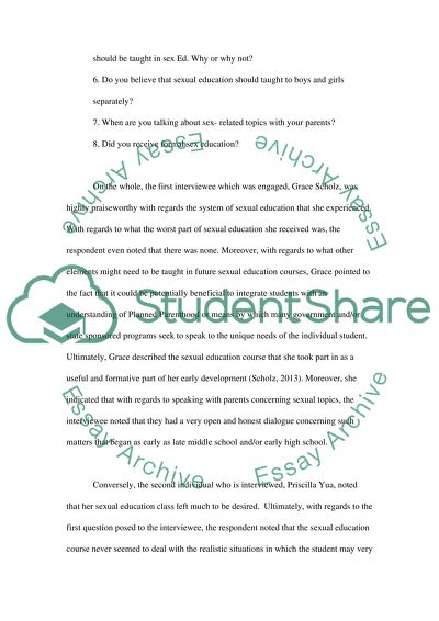 Problems with Sex Education