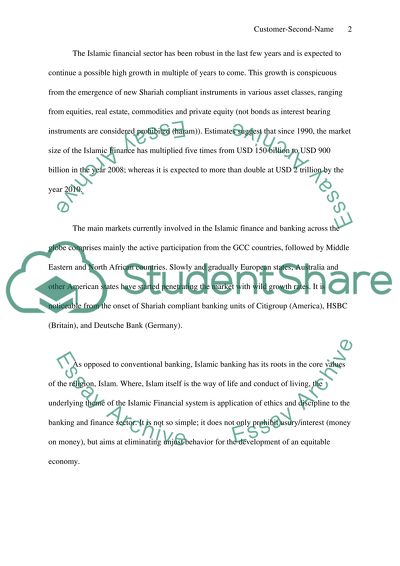 Islamic Banking and Finance in a Global Economy