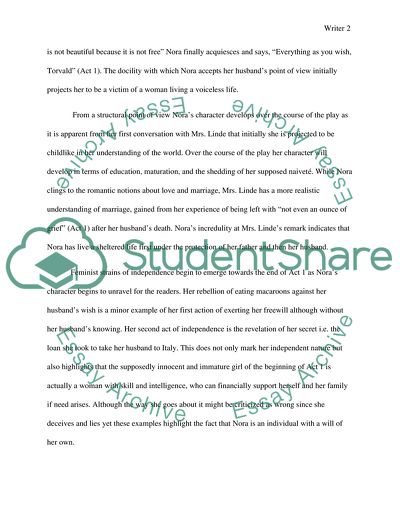 Feminism in a Dolls House by Henrik Ibsen