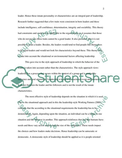 Leadership and Organizational Change